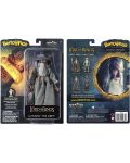 Figurina de actiune The Noble Collection Movies: The Lord of the Rings - Gandalf (Bendyfigs), 19 cm - 4t