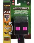 Figurină de acțiune Mattel Games: Minecraft - Enderman & Grass Block (Flippin Figs) - 4t