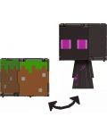 Figurină de acțiune Mattel Games: Minecraft - Enderman & Grass Block (Flippin Figs) - 3t