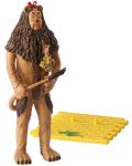 Figurină de acțiune The Noble Collection Movies: The Wizard of Oz - Cowardly Lion (Bendyfigs), 19 cm - 2t