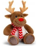 Keel Toys Keeleco - Rudolph renul cu eșarfă, 25 cm - 1t