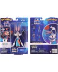 Figurina de actiune The Noble Collection Movies: Space Jam 2 - Bugs Bunny (Bendyfigs), 19 cm - 5t