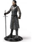 Figurină de acțiune The Noble Collection Television: Game of Thrones - Jon Snow (Bendyfigs), 18 cm - 4t