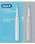 Periuță de dinți electrică Oral-B - Pulsonic Slim Clean 2900, gri/alb - 1t