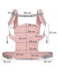 Rucsac ergonomic KinderKraft - Nino, Confetti Pink - 6t