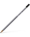 Creion cu grafit Faber-Castell Grip 2001 - HB, cu guma de sters - 1t