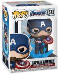 Figurina Funko POP! Marvel - Captain America with Broken Shield & Mjolnir #573 - 2t