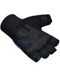 Mănuși de fitness RDX - W1 Half+, albastru/negru - 6t