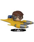 Figura Funko POP! Rides Deluxe: Star Wars - Anakin Skywalker in Naboo Starfighter (with R2-D2) #677 - 1t