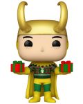 Figurina Funko POP! Marvel: Holiday - Loki (Metallic) (Special Edition) #1322 - 1t