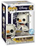 Figura Funko POP! Disney: The Nightmare Before Christmas - Zero as the Chariot (Special Edition) #1403 - 2t