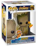 Figurina Funko Pop! Movies: Avengers Infinity War - Groot with Stormbreaker, #416 - 2t