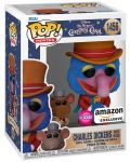 Figura Funko POP! Disney: The Muppets Christmas Carol - Charles Dickens with Rizzo (Flocked) (Amazon Exclusive) #1456 - 2t
