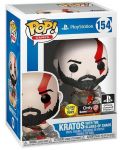 Figurina Funko POP! Games: God of War - Kratos with the Blades of Chaos (Glows in the Dark) #154 - 2t