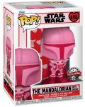Figurina Funko POP! Valentines: Star Wars - The Mandalorian with Grogu (Special Edition) #498 - 2t