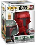 Figurina  Funko POP! Movies: Star Wars - Boba Fett (Red Chrome) (Special Edition) #462 - 2t