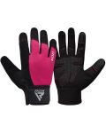 Mănuși de fitness RDX - W1 Full Finger+, roz/negru - 2t