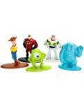 Set figurine Nano Metalfigs Disney Pixar - 5 bucati - 2t