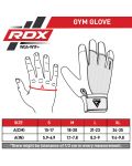 Mănuși de fitness RDX - W1 Full Finger+, gri/negru - 9t
