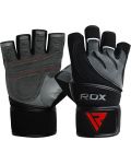 Mănuși RDX Fitness - L4, mărimea L, gri/negru - 1t