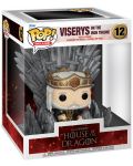Figurină Funko POP! Deluxe: House of the Dragon - Viserys on the Iron Throne #12 - 2t