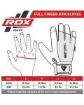 Mănuși de fitness RDX - W1 Full Finger , verde/negru - 8t