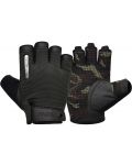 Mănuși de fitness RDX - T2 Half, negru/maro - 1t