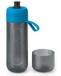 Sticlă filtrantă pentru apă BRITA - Fill&Go Active, 0.6 l, albastră - 2t