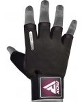 Mănuși de fitness RDX - T2 Half, negru/roz - 2t