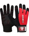 Mănuși de fitness RDX - W1 Full Finger, roșu/negru - 1t