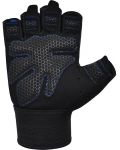 Mănuși de fitness RDX - W1 Half, albastru/negru - 5t