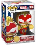 Figurina Funko POP! Marvel: Holiday - Gingerbread Captain Marvel #936	 - 2t