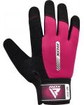 Mănuși de fitness RDX - W1 Full Finger, roz/negru - 2t