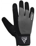 Mănuși de fitness RDX - W1 Full Finger+, gri/negru - 3t