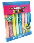 Carioci  Mitama - Jumbo Extra Glitter, 8 culori - 1t