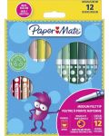 Markere Paper Mate - Kids Colouring, 12 culori - 1t