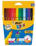 Carioci BIC Kids Visa 12 culori	 - 1t