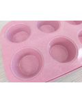 Formă de copt pentru 6 muffins Morello - Pink, 26.5 x 18.5 cm, roz - 4t