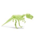 Figurina fosforescenta Brainstorm Glow Dinos - T-rex, schelet - 2t