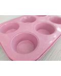 Formă de copt pentru 6 muffins Morello - Pink, 26.5 x 18.5 cm, roz - 3t