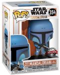 Figurina Funko POP! Star Wars: The Mandalorian - Death Watch Mandalorian (Two Stripes), #354 - 2t