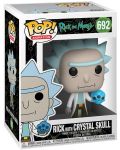 Figurina Funko Pop! Animation: Rick & Morty - Rick with Crystal Skull, #692 - 2t