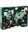Puzzle Galison de 1000 de piese - Harta lumii - 1t