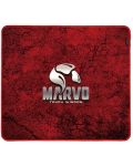 Mouse pad de gaming Marvo - G39, L, moale, rosu - 1t