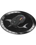 Mouse pad pentru gaming White Shark - MINOTAUR, S, moale, negru/gri - 2t