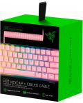 Set gaming Razer - PBT Keycap + Coiled Cable Upgrade Set, roz - 2t