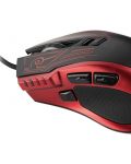 Mouse pentru jocuri Yenkee - 3028RD Rezistență, optic, negru/roșu - 4t
