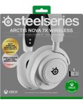 Căști de gaming SteelSeries - Arctis Nova 7X, fără fir, alb - 5t