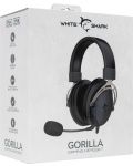 Căști de gaming  White Shark - GORILLA, negre/gri  - 7t