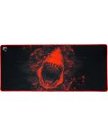 Mouse pad pentru gaming  White Shark - SKYWALKER, XL, moale,roșu/negru - 1t